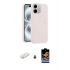 MARSİLYAN™- iPhone 11 Kılıf Yankı Form Serisi - Siyah Buffer Hayalet Cam Ekran Koruyucu + Renkli Kamera Lens Koruma Cam - SI