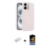 MARSİLYAN™- iPhone 11 Kılıf Yankı Form Serisi - Siyah Buffer Hayalet Cam Ekran Koruyucu + Renkli Kamera Lens Koruma Cam - SI