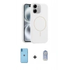 MARSİLYAN™- iPhone 11 Kılıf Yankı Form Serisi - Siyah Joko Magic 5D Cam + Neon Fosforlu Kamera Lens - MI