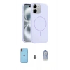 MARSİLYAN™- iPhone 11 Kılıf Yankı Form Serisi - Siyah Joko Magic 5D Cam + Neon Fosforlu Kamera Lens - TU