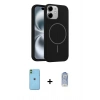 MARSİLYAN™- iPhone 11 Kılıf Yankı Form Serisi - Siyah Joko Magic 5D Cam + Neon Fosforlu Kamera Lens - YL