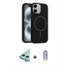 MARSİLYAN™- iPhone 11 Kılıf Yankı Form Serisi - Siyah Joko Magic 5D Cam + Raze Metal Kamera Lens - MI