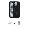MARSİLYAN™- iPhone 11 Kılıf Yankı Form Serisi - Siyah Joko Magic 5D Cam + Renkli Kamera Lens Koruma Cam - YL