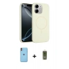 MARSİLYAN™- iPhone 11 Kılıf Yankı Form Serisi - Siyah Joko Magic 5D Hayalet Cam + Neon Fosforlu Kamera Lens - TU