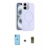MARSİLYAN™- iPhone 11 Kılıf Yankı Form Serisi - Siyah Joko Magic 5D Hayalet Cam + Neon Fosforlu Kamera Lens - MI
