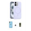 MARSİLYAN™- iPhone 11 Kılıf Yankı Form Serisi - Siyah Joko Magic 5D Hayalet Cam + Neon Fosforlu Kamera Lens - TU