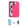 MARSİLYAN™- iPhone 11 Kılıf Yankı Form Serisi - Siyah Joko Magic 5D Hayalet Cam + Neon Fosforlu Kamera Lens - TU