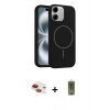 MARSİLYAN™- iPhone 11 Kılıf Yankı Form Serisi - Siyah Joko Magic 5D Hayalet Cam + Pers Alüminyum Kamera Lens - KI