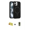 MARSİLYAN™- iPhone 11 Kılıf Yankı Form Serisi - Siyah Joko Magic 5D Hayalet Cam + Rainbow Kamera Lens Koruma Cam - KI
