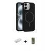 MARSİLYAN™- iPhone 11 Kılıf Yankı Form Serisi - Siyah Joko Magic 5D Hayalet Cam + Renkli Kamera Lens Koruma Cam - YL