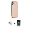 MARSİLYAN™- iPhone 11 Kılıf Yankı Serisi - Siyah 360 Mat Full Body Arka Koruyucu + Pers Alüminyum Kamera Lens - LT