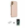 MARSİLYAN™- iPhone 11 Kılıf Yankı Serisi - Siyah 360 Mat Full Body Arka Koruyucu + Renkli Kamera Lens Koruma Cam - YL