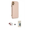 MARSİLYAN™- iPhone 11 Kılıf Yankı Serisi - Siyah 6D Mat Seramik Hayalet Nano Ekran Koruyucu + Pers Alüminyum Kamera Lens - KI