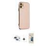 MARSİLYAN™- iPhone 11 Kılıf Yankı Serisi - Siyah 6D Mat Seramik Hayalet Nano Ekran Koruyucu + Pers Alüminyum Kamera Lens - LT