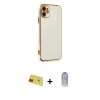 MARSİLYAN™- iPhone 11 Kılıf Yankı Serisi - Siyah Joko Magic 5D Cam + Rainbow Kamera Lens Koruma Cam - KI