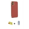 MARSİLYAN™- iPhone 11 Kılıf Yankı Serisi - Siyah Joko Magic 5D Cam + Rainbow Kamera Lens Koruma Cam - KI
