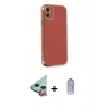 MARSİLYAN™- iPhone 11 Kılıf Yankı Serisi - Siyah Joko Magic 5D Cam + Raze Metal Kamera Lens - KI