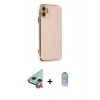 MARSİLYAN™- iPhone 11 Kılıf Yankı Serisi - Siyah Joko Magic 5D Cam + Raze Metal Kamera Lens - KI