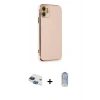 MARSİLYAN™- iPhone 11 Kılıf Yankı Serisi - Siyah Joko Magic 5D Cam + Pers Alüminyum Kamera Lens - LT
