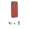 MARSİLYAN™- iPhone 11 Kılıf Yankı Serisi - Siyah Joko Magic 5D Cam + Pers Alüminyum Kamera Lens - KI
