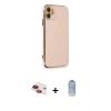 MARSİLYAN™- iPhone 11 Kılıf Yankı Serisi - Siyah Joko Magic 5D Cam + Pers Alüminyum Kamera Lens - KI
