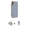 MARSİLYAN™- iPhone 11 Kılıf Yankı Serisi - Siyah Joko Magic 5D Cam + Raze Metal Kamera Lens - GS