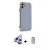 MARSİLYAN™- iPhone 11 Kılıf Yankı Serisi - Siyah Joko Magic 5D Cam + Raze Metal Kamera Lens - MR