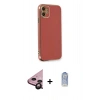 MARSİLYAN™- iPhone 11 Kılıf Yankı Serisi - Siyah Joko Magic 5D Cam + Raze Metal Kamera Lens - SH