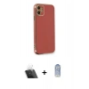 MARSİLYAN™- iPhone 11 Kılıf Yankı Serisi - Siyah Joko Magic 5D Cam + Kamera Lens Koruma Cam - SF