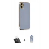 MARSİLYAN™- iPhone 11 Kılıf Yankı Serisi - Siyah Joko Magic 5D Cam + Kamera Lens Koruma Cam - SF