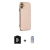 MARSİLYAN™- iPhone 11 Kılıf Yankı Serisi - Siyah Joko Magic 5D Cam + PVD Metal Kamera Lens - TU