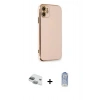 MARSİLYAN™- iPhone 11 Kılıf Yankı Serisi - Siyah Joko Magic 5D Cam + Yeşil Pers Alüminyum Kamera Lens