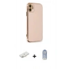 MARSİLYAN™- iPhone 11 Kılıf Yankı Serisi - Siyah Joko Magic 5D Cam + Renkli Kamera Lens Koruma Cam - YL