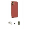 MARSİLYAN™- iPhone 11 Kılıf Yankı Serisi - Siyah Joko Magic 5D Hayalet Cam + Pers Alüminyum Kamera Lens - GD