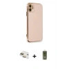 MARSİLYAN™- iPhone 11 Kılıf Yankı Serisi - Siyah Joko Magic 5D Hayalet Cam + Pers Alüminyum Kamera Lens - GD
