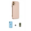 MARSİLYAN™- iPhone 11 Kılıf Yankı Serisi - Siyah Joko Magic 5D Hayalet Cam + Neon Fosforlu Kamera Lens - MI