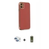 MARSİLYAN™- iPhone 11 Kılıf Yankı Serisi - Siyah Joko Magic 5D Hayalet Cam + Pers Alüminyum Kamera Lens - GI
