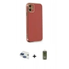 MARSİLYAN™- iPhone 11 Kılıf Yankı Serisi - Siyah Joko Magic 5D Hayalet Cam + Pers Alüminyum Kamera Lens - LT