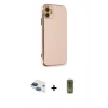 MARSİLYAN™- iPhone 11 Kılıf Yankı Serisi - Siyah Joko Magic 5D Hayalet Cam + Pers Alüminyum Kamera Lens - LT