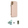 MARSİLYAN™- iPhone 11 Kılıf Yankı Serisi - Siyah Joko Magic 5D Hayalet Cam + Raze Metal Kamera Lens - MI