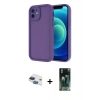 MARSİLYAN™- iPhone 11 Kılıf Yankı Yansıma Özel Seri - Şeffaf 360 Full Body Arka Koruyucu + Pers Alüminyum Kamera Lens - LT