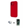 MARSİLYAN™- iPhone 11 Kılıf Yankı Yansıma Özel Seri - Şeffaf 360 Full Body Arka Koruyucu + Pers Alüminyum Kamera Lens - LT