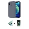 MARSİLYAN™- iPhone 11 Kılıf Yankı Yansıma Özel Seri - Şeffaf 360 Full Body Arka Koruyucu + Raze Metal Kamera Lens - MI