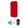 MARSİLYAN™- iPhone 11 Kılıf Yankı Yansıma Özel Seri - Şeffaf 360 Full Body Arka Koruyucu + Raze Metal Kamera Lens - MI
