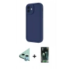 MARSİLYAN™- iPhone 11 Kılıf Yankı Yansıma Özel Seri - Şeffaf 360 Full Body Arka Koruyucu + Raze Metal Kamera Lens - MI