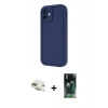 MARSİLYAN™- iPhone 11 Kılıf Yankı Yansıma Özel Seri - Şeffaf 360 Full Body Arka Koruyucu + Pers Alüminyum Kamera Lens - GD