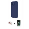 MARSİLYAN™- iPhone 11 Kılıf Yankı Yansıma Özel Seri - Şeffaf 360 Full Body Arka Koruyucu + Pers Alüminyum Kamera Lens - KI