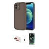 MARSİLYAN™- iPhone 11 Kılıf Yankı Yansıma Özel Seri - Şeffaf 360 Full Body Arka Koruyucu + Pers Alüminyum Kamera Lens - KI
