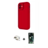 MARSİLYAN™- iPhone 11 Kılıf Yankı Yansıma Özel Seri - Şeffaf 360 Full Body Arka Koruyucu + Pers Alüminyum Kamera Lens - GD
