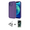 MARSİLYAN™- iPhone 11 Kılıf Yankı Yansıma Özel Seri - Şeffaf 360 Full Body Arka Koruyucu + Raze Metal Kamera Lens - GS